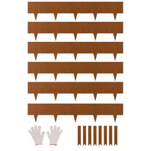 40 x 8 Inch Rust-Resistant Garden Edging Border Steel Landscape Edging J40X8in-6 (Pack of 6)