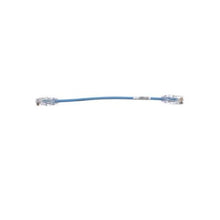 8 Inch 28 AWG UTP Copper Patch Cord Blue UTP28SP8INBU