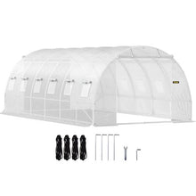 20×10×7' Ft Portable Plant Hot House with Galvanized Steel Hoops Walk-in Tunnel Greenhouse