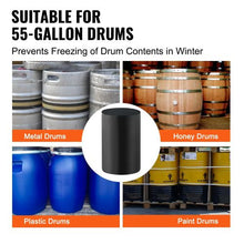 Metal Drum Heater 1300 Watt Pail Heating Band for 55 Gallon Barrel 0-145℉ Adjustable with Independent Thermostat Waterproof Oxford Fabric High Efficiency Grease Keg Heater