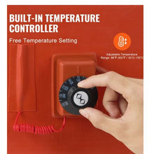Metal Drum Heater 1200 Watt 5 inch Width Pail Heating Band for 55 Gallon Barrel 86-302℉ Adjustable Thermostat High Efficiency Silicone Grease Keg Heater