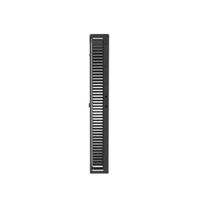 45RU 8 Inch Vertical Single Sided Manager Black PR2VFD08