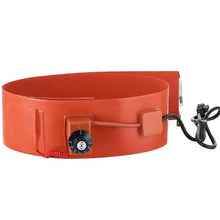 Metal Drum Heater 1200 Watt 5 inch Width Pail Heating Band for 55 Gallon Barrel 86-302℉ Adjustable Thermostat High Efficiency Silicone Grease Keg Heater