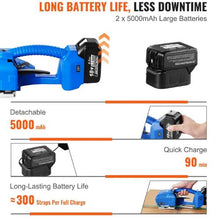 Portable Electric Banding Tool with Digital Display 2 x 5000mAh Battery Powered Automatic Strapping Tool for Packaging Box Pallet