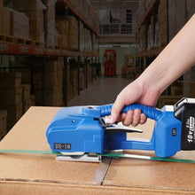 Portable Electric Banding Tool with Digital Display 2 x 5000mAh Battery Powered Automatic Strapping Tool for Packaging Box Pallet