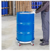 55 Gallon Heavy Duty Drum Dolly 1000lbs Load Capacity Barrel Dolly Cart Drum Caddy Non Tipping Hand Truck Capacity Dollies with Steel Frame 4 Swivel Casters Wheel