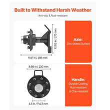 Shipping Container Wheels 8-Lug Wheels Kit Heavy Duty Shipping Container Axle with Ratchet Tie Down-Moves 20 ft - 40 ft,Secure Transport for Dock
