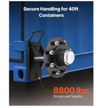 Shipping Container Wheels 8-Lug Wheels Kit Heavy Duty Shipping Container Axle with Ratchet Tie Down-Moves 20 ft - 40 ft,Secure Transport for Dock