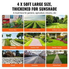 4 x 50' Ft Heavy Duty Woven PP Weed Control Mat Weed Barrier Landscape Fabric 1.2*15.2-108
