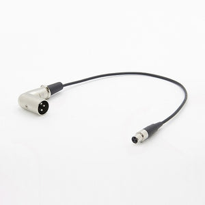 Low Profile XLR Male to TA3F Female Cable PCM-AUC-74