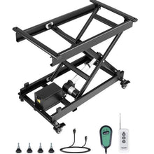 Electric Lift Table 330 lbs Capacity Single Scissor Lift Table 8 - 28 in Height Adjustable Lifting Platform Coffee Table lift with 4 Wheels