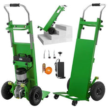 Electric Stair Climbing Dolly 880lbs Electric Stair Climbing Hand Trucks with 157.5in Rope & Extendable Handle Heavy Duty Stair Climber for Warehouse Logistics