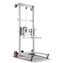 Material Lift Winch Stacker 551 lbs Capacity Pallet Truck Dolly 70 in Max Lifting Height Manual Winch Stacker Multifunctional Manual Pallet Truck Stacker