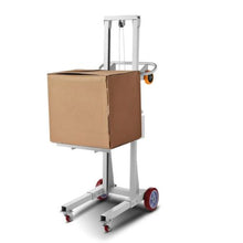 Material Lift Winch Stacker 400 lbs Capacity Pallet Truck Dolly 51.1 in Max Lifting Height Manual Winch Stacker Multifunctional Manual Pallet Truck Stacker with Wheels