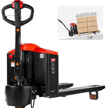 Electric Pallet Jack 4400 lbs Load Capacity Lithium Battery Powered Pallet Jack Truck with 48L x 27W Inch Forks for Material Handling
