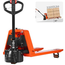 Electric Pallet Jack 3300 lbs Load Capacity Lithium Battery Powered Pallet Jack Truck with 48L x 27W Inch Forks for Material Handling
