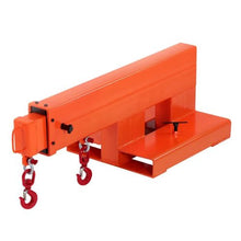 Forklift Jib Boom Crane 5500 lbs Capacity Forklift Mobile Crane Lifting Hoist with 2 Hooks Manual Telescopic 47.2-73.5 in Boom Attachment Towing Handling Equipment