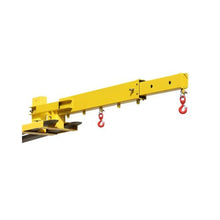 Forklift Jib Boom Crane 6000lbs Capacity Manual Telescoping Boom Extends Up to 56.1 inches Forklift Mobile Crane with 2 Hooks Adjustable Forklift Crane Attachment