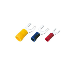 12-10 AWG Vinyl Insulated Spade Connector Brazed Seam SVBS5-6 (Pack of 500)