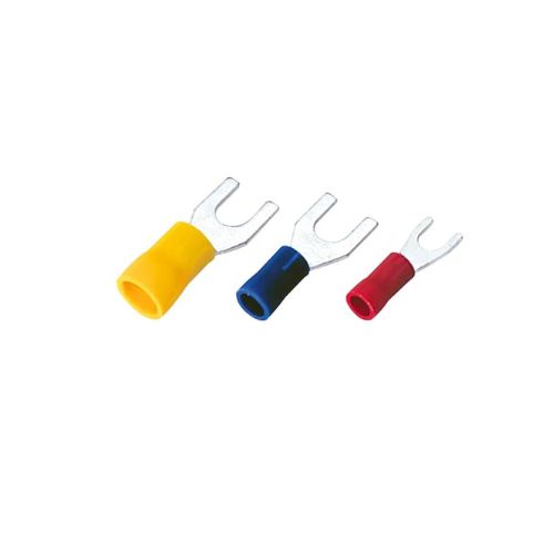 12-10 AWG Vinyl Insulated Spade Connector Brazed Seam SVBS5-6 (Pack of 500)