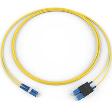 5 Meters Fiber Optic Jumper Standard LCUPC Duplex SM Ultra 2F Zipcord Riser Standard Yellow Jacket 047202G5116005M