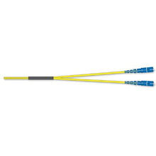 5 Meters Fiber Optic Jumper Standard LCUPC Duplex SM Ultra 2F Zipcord Riser Standard Yellow Jacket 047202G5116005M