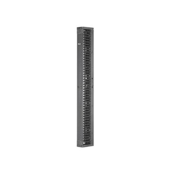 42RU 6 Inch Vertical Single Sided Manager Black PR2VFD0679