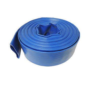 4 Inch Lay Flat Discharge Hose Blue 300FT