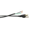 16 AWG 3 Conductors SJTW 13Amp NEMA 5-15P Straight Power Supply Cord 6FT (Pack Of 25)
