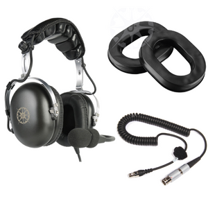 Passive + CEP Ear Plugs Vintage Aviation Headset