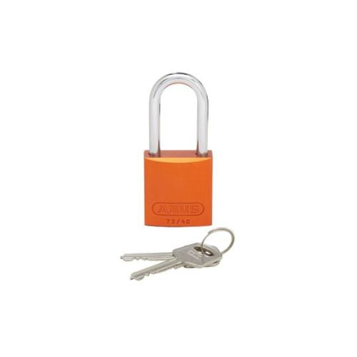 3 Inch Long Shackle Padlock Orange PSL-7OR-LS