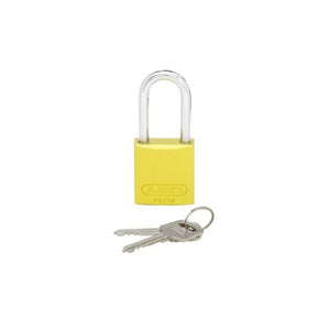 3 Inch Long Shackle Padlock Yellow PSL-7YL-LS