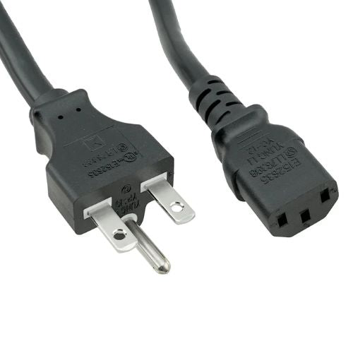 14 AWG 3C SPT 15Amp NEMA 6-15P Right Angle Power Supply Cord With Plug 6FT (Pack Of 25)