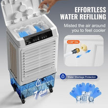 135° Oscillating Swamp Cooler 9 Gal Portable Air Cooler for 950 Sq.ft Indoor & Outdoor