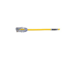 10 FT 28 AWG UTP Copper Patch Cord Yellow UTP28SP10YL