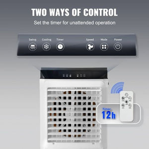35° Oscillating Swamp Cooler 7 Gal Portable Air Cooler for 750 Sq.ft Indoor & Outdoor