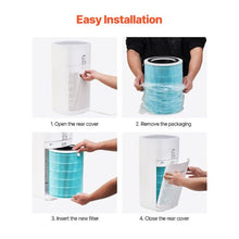 3-in-1 H13 Air Purifier Filter with PP Pre-Filter Replacement