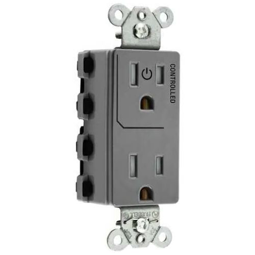 Style Line Decorator Duplex 125V 2-Pole 3-Wire Grounding Straight Blade Devices SNAP2152C1GYTRA