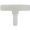1/4X1/2 White Nylon Reducing Hose Barb Branch Tee 33424W