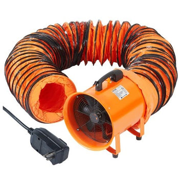 16 Inch Portable Ventilator Fan with 16.4ft Ducting Hose