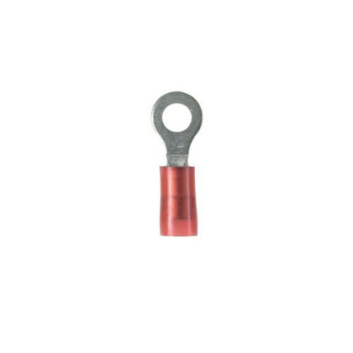 18-22 AWG Ring Terminal Red PN18-6R-C (Pack Of 100)