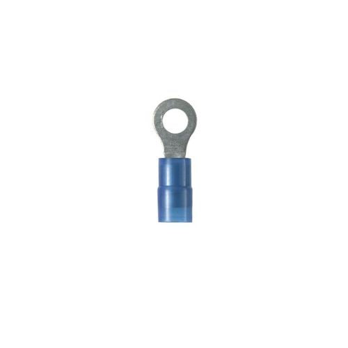 14-18 AWG Ring Terminal Blue PN14-8R-C (Pack Of 100)