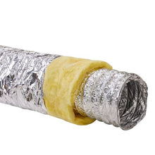 25ft 5 Inch Insulated Flexible Ducting Dryer Vent Hose with 2 Duct Clamps