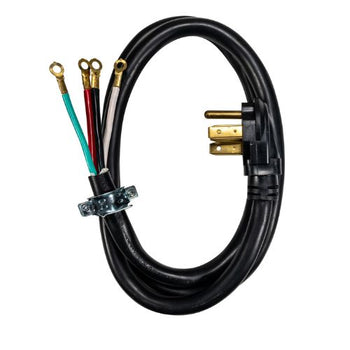 10 AWG 4 Conductor 30Amp SRDT NEMA 14-30P Round Dryer Cord 4FT (Pack of 4)