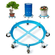 55 Gallon Heavy Duty Drum Dolly 2000lbs Load Capacity Barrel Dolly Cart Drum Caddy Non Tipping Hand Truck Capacity Dollies with Steel Frame 8 Swivel Casters Wheel