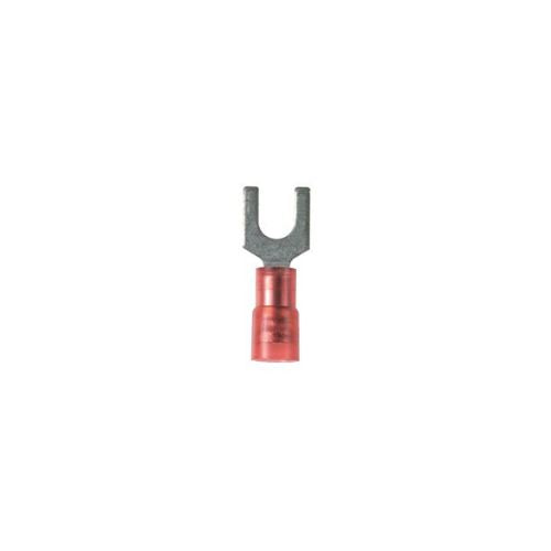 22-18 AWG Fork Terminal Red PNF18-6F-C (Pack Of 100)