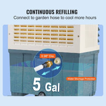 84° Oscillating Swamp Cooler 5 Gal Portable Air Cooler for 550 Sq.ft Indoor & Outdoor