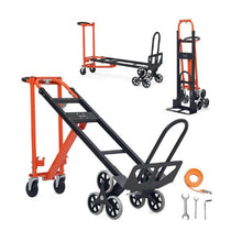 3 in 1 Industrial Convertible Stair Climbing Cart 770 lbs Max Load Folding Hand Truck Dolly with Handle & Wheels  Stair Climbing Utility Trolley
