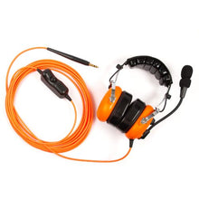 Ground Crew Headset With Cable Hardwired To The Headset GS1