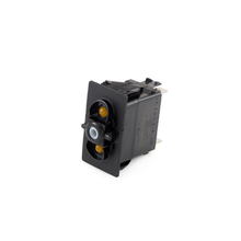 12VDC 20A SPDT On-Off-On Dual Amber LED Illuminated Rocker Switch V8D2UNNB-00000-000